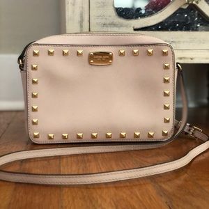 Michael Kors blush studded crossbody